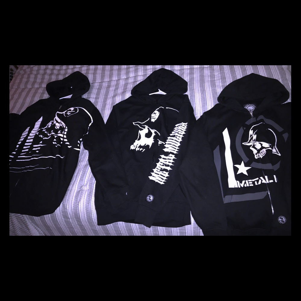 Men's NWOT L Metal Mulisha zip ups